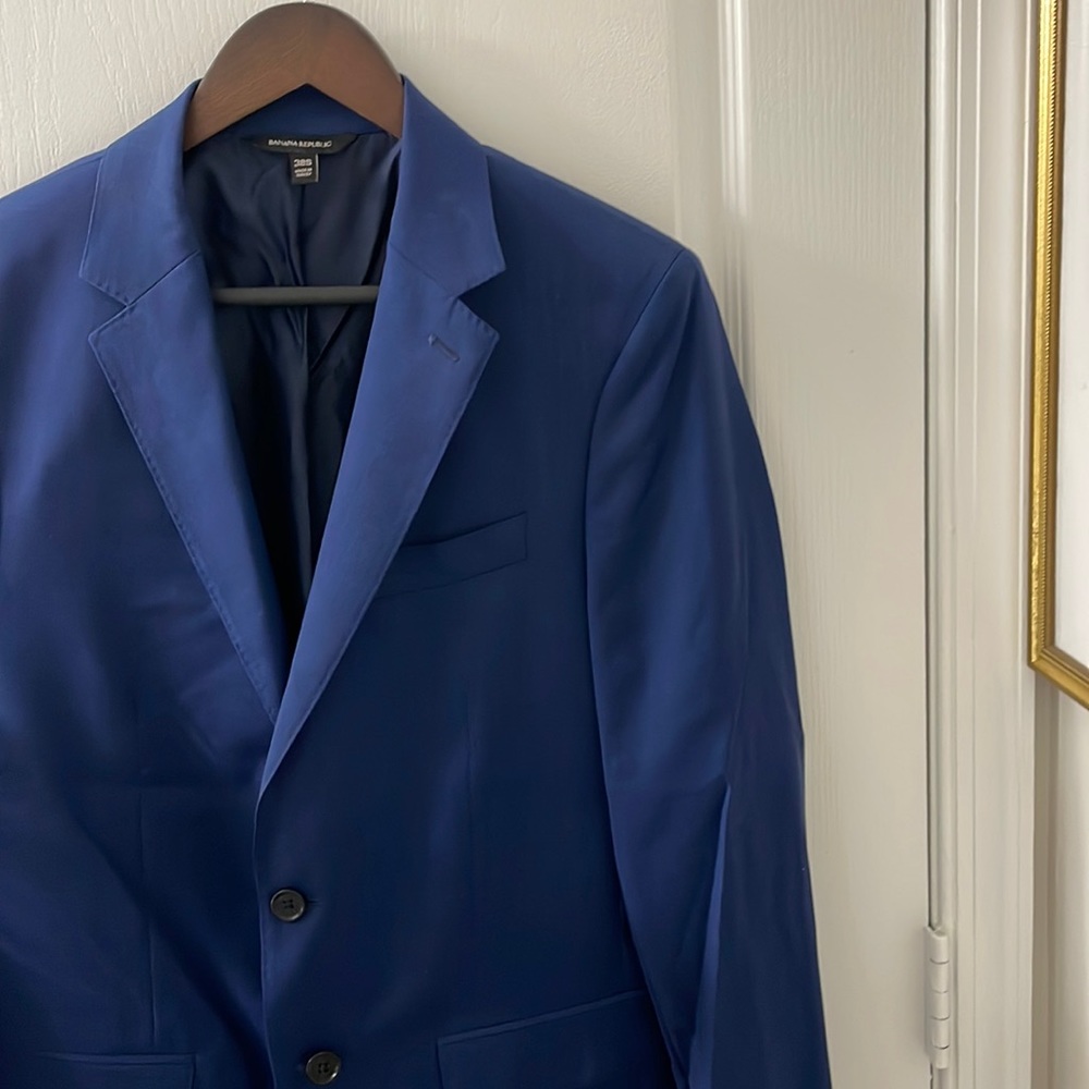 Banana Republic Slim Fit Blue Jacket - Double Vent!
